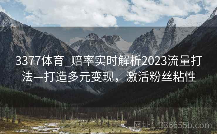 3377体育_赔率实时解析2023流量打法—打造多元变现，激活粉丝粘性