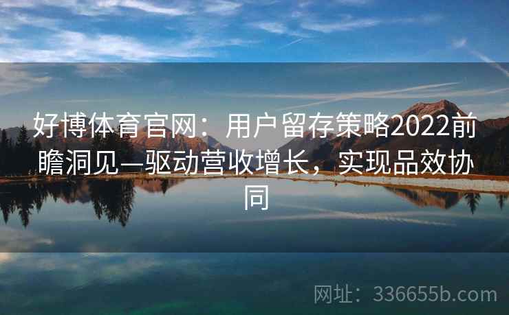 好博体育官网:用户留存策略2022前瞻洞见—驱动营收增长,实现品效协同 好博体育官网:用户留存策略2022前瞻洞见—驱动营收增长,实现品效协同