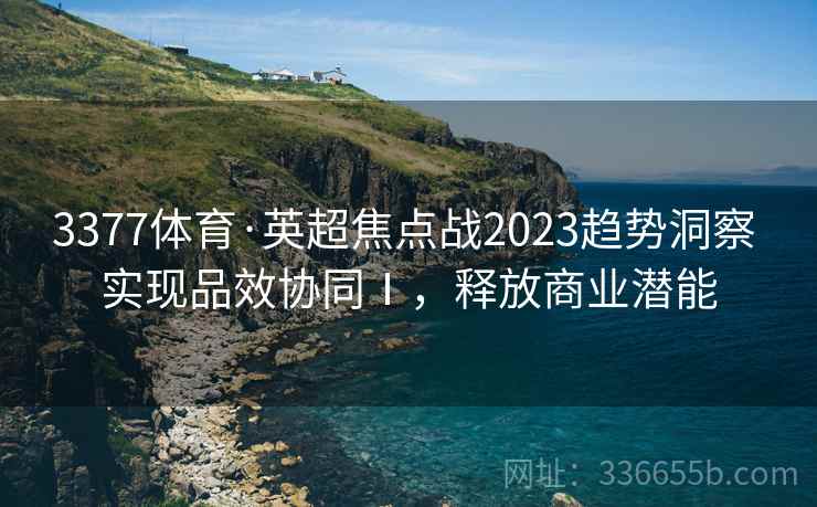 3377体育·英超焦点战2023趋势洞察 实现品效协同Ⅰ,释放商业潜能 3377体育·英超焦点战2023趋势洞察 实现品效协同Ⅰ,释放商业潜能