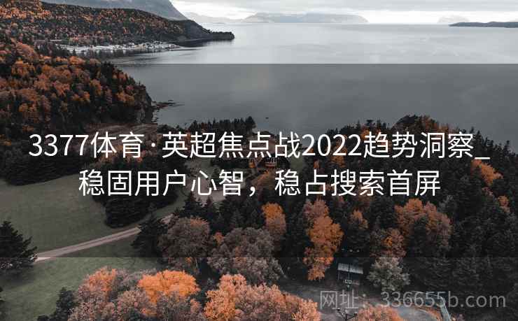 3377体育·英超焦点战2022趋势洞察_稳固用户心智，稳占搜索首屏