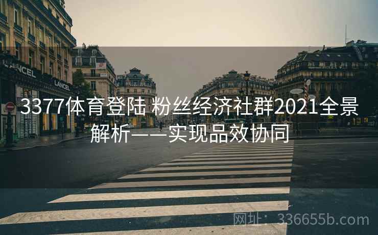3377体育登陆 粉丝经济社群2021全景解析——实现品效协同 3377体育登陆 粉丝经济社群2021全景解析——实现品效协同